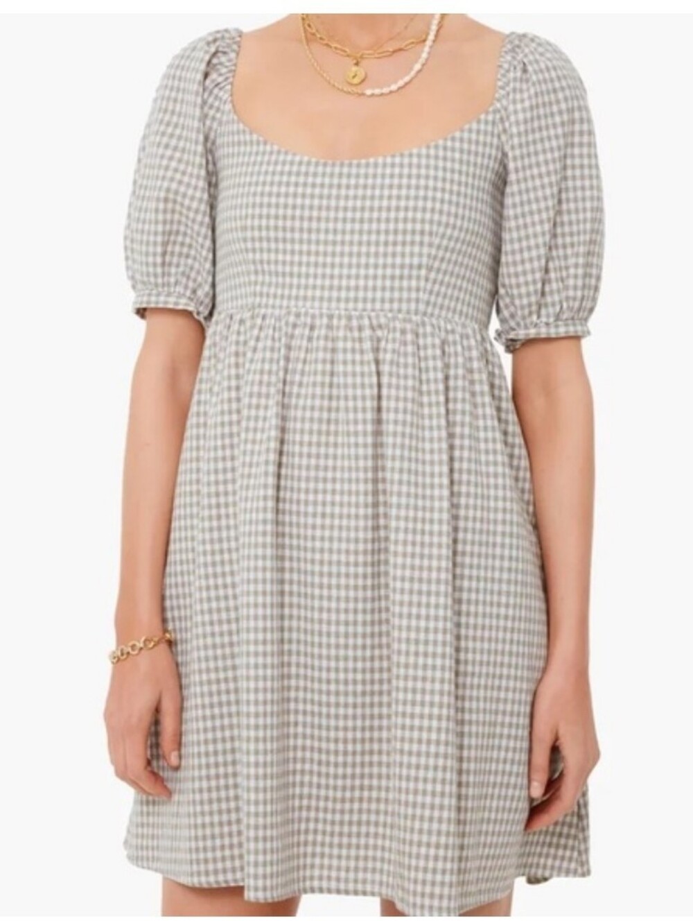Pomander Place Tuckernuck Gingham Beechwood Babydoll Dress XXL - Picture 2 of 8